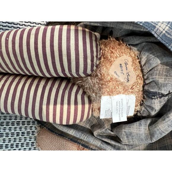 VTG Ashton Drake MUFFIN Antique Country Teddy Bear Plush by Donna Bobby Signed - Picture 5 of 7